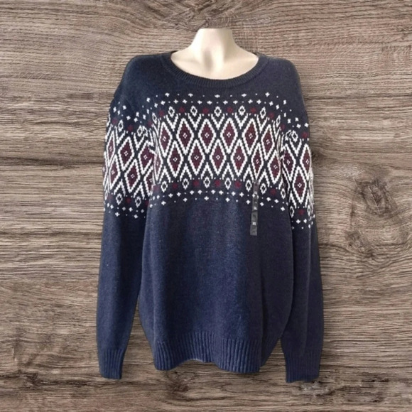 MENS Sonoma Classic Fairisle  Sweater - Picture 1 of 7